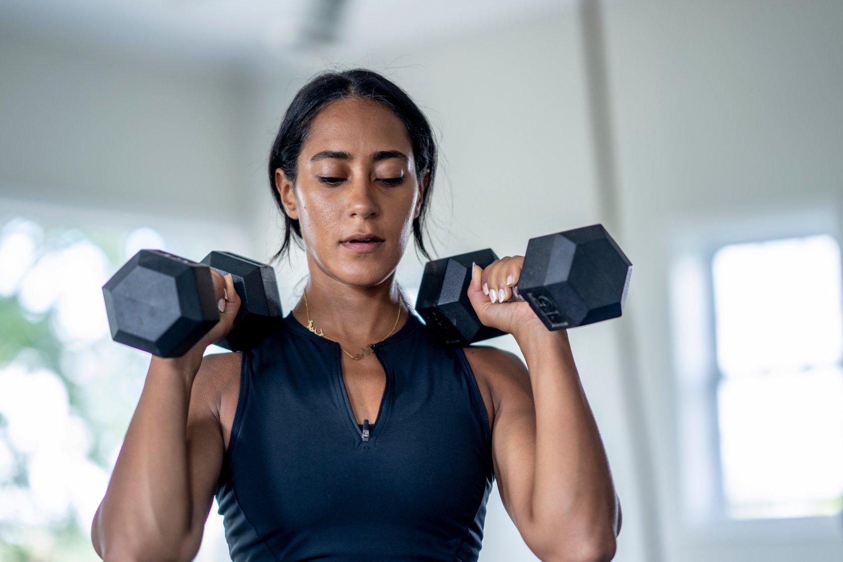 Woman Weight Lifting